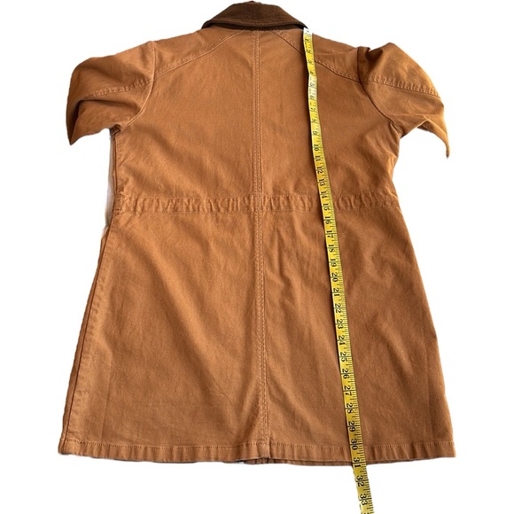 Joan Rivers Corduroy Trim Field Jacket Ginger Brown Utility Coat Size M - Picture 13 of 14